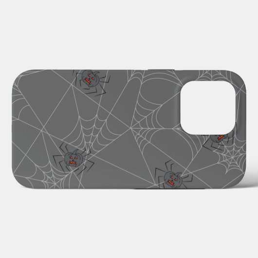 Halloween spiders web and pumpkins Case-Mate iPhone case (Achterkant (horizontaal))
