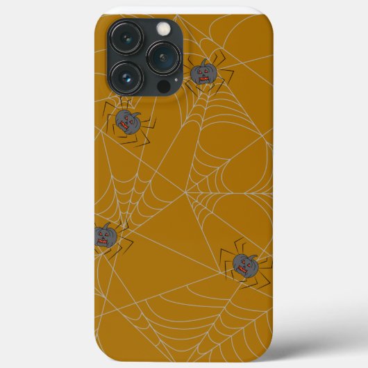Halloween spiders web and pumpkins Case-Mate iPhone case (Achterkant)