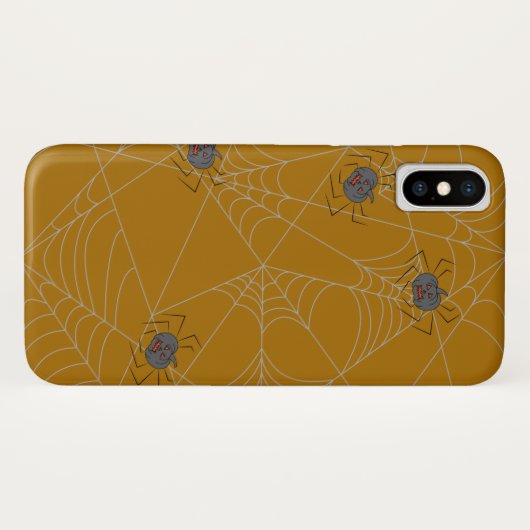 Halloween spiders web and pumpkins Case-Mate iPhone case (Achterkant (horizontaal))
