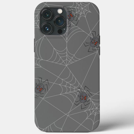 Halloween spiders web and pumpkins Case-Mate iPhone case (Achterkant)