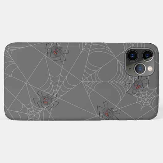 Halloween spiders web and pumpkins Case-Mate iPhone case (Achterkant (horizontaal))
