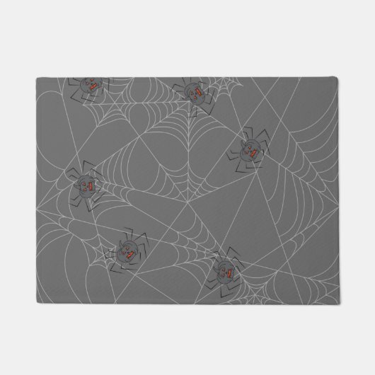 Halloween spiders web and pumpkins deurmat (Voorkant)