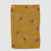Halloween spiders web and pumpkins golfhanddoek (Voorkant)