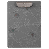 Halloween spiders web and pumpkins klembord (Voorkant)