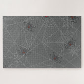 Halloween spiders web and pumpkins legpuzzel (Horizontaal)