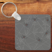 Halloween spiders web and pumpkins sleutelhanger (Voorkant)