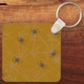 Halloween spiders web and pumpkins sleutelhanger (Achterkant)