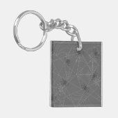 Halloween spiders web and pumpkins sleutelhanger (Voorkant Links)