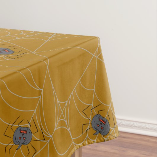 Halloween spiders web and pumpkins tafelkleed (Voorbeeld)