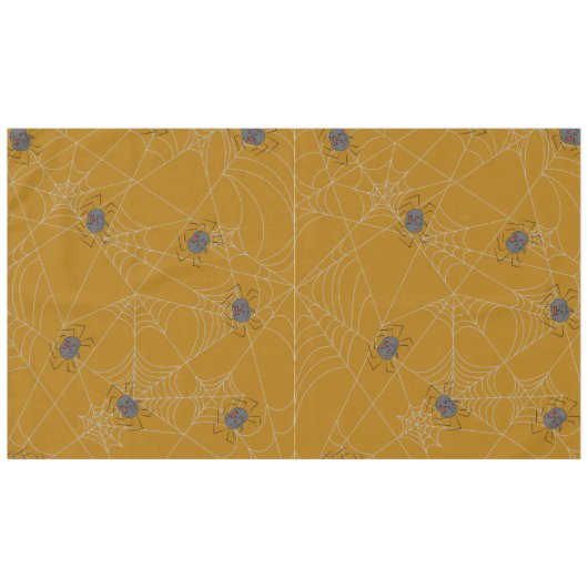 Halloween spiders web and pumpkins tafelkleed (Voorkant (Horizontaal))