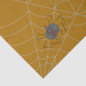 Halloween spiders web and pumpkins tissuepapier (Detail)