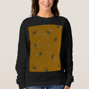 Halloween spiders web and pumpkins trui