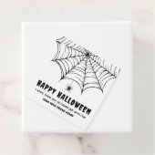 Halloween Spiderweb Bedankjes Labels (In situ)