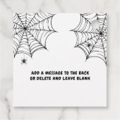 Halloween Spiderweb Bedankjes Labels (Achterkant)