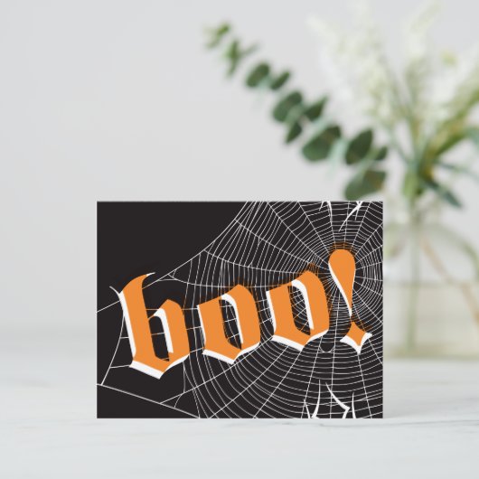 Halloween SpiderWeb Briefkaart (Staand voorkant)