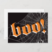 Halloween SpiderWeb Briefkaart (Voorkant / Achterkant)