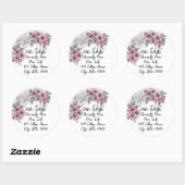 Halloween Spiderweb College Student Mailing Adres Ronde Sticker (Vel)