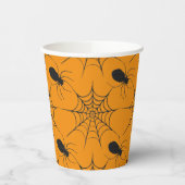 Halloween Spiderweb en Spider Pattern Papieren Bekers (Links)