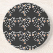 Halloween Spiderweb Onderzetter (zwart) (Voorkant)