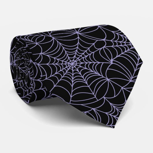 Halloween Spiderwebs Necktie Stropdas (Opgerold)