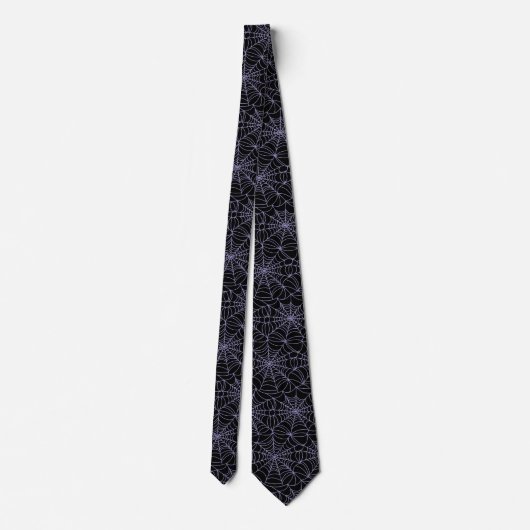 Halloween Spiderwebs Necktie Stropdas (Achterkant)