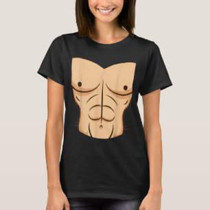 Halloween Spier Torso Grappig Bloot Borst Ontwerp T-shirt