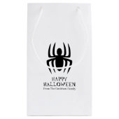 Halloween spin black-white spooky douane klein cadeauzakje (Achterkant)