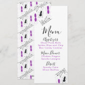 Halloween Spin Doodle Verjaardagsfeest Menu (Voorkant / Achterkant)