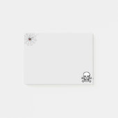 Halloween spin en schedel & botten post-it® notes (Voorkant)