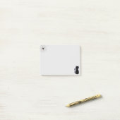 Halloween spin en zwarte kat post-it® notes (Op bureau)