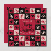 Halloween spin mozaïek kaart (Voorkant / Achterkant)