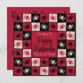 Halloween spin mozaïek kaart