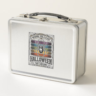 Halloween Spin Spider Verschrikkelijke Retro Gravu