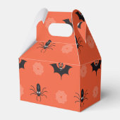 Halloween spin, vleermuis & spinnenweb patroon bedankdoosjes (Voorkant Zijde)