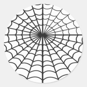 Halloween Spin Web Fun Kind Vriendelijk Ronde Sticker