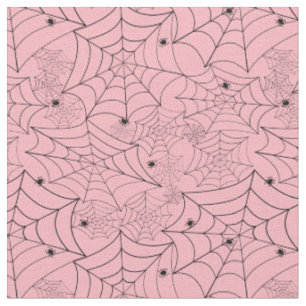 Halloween Spin Web Pastel Roze Spinnenweb Stof