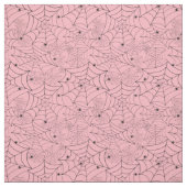 Halloween Spin Web Pastel Roze Spinnenweb Stof (Swatch)