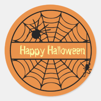  Halloween Spin Web Sticker