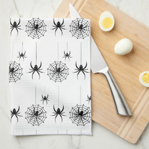 Halloween Spin Webs Patroon Spooky Cobweb Theedoek