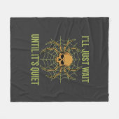 Halloween Spinnekop Schedel Stil Fleece Deken (Voorkant (Horizontaal))