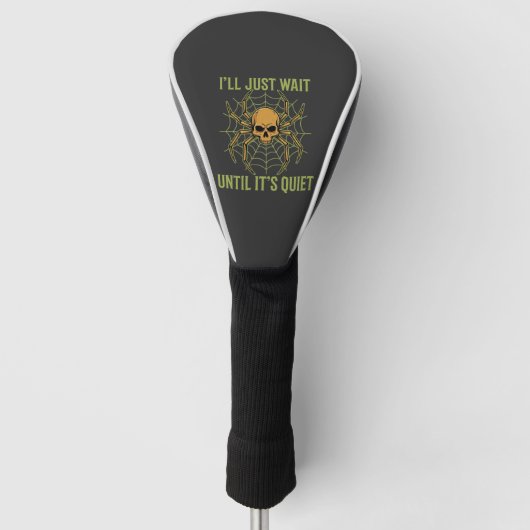 Halloween Spinnekop Schedel Stil Golfheadcover (Voorkant)