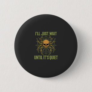 Halloween Spinnekop Schedel Stil Ronde Button 5,7 Cm