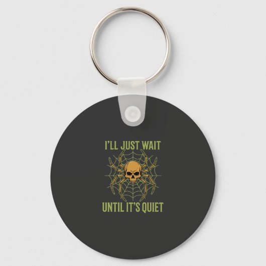 Halloween Spinnekop Schedel Stil Sleutelhanger (Voorkant)