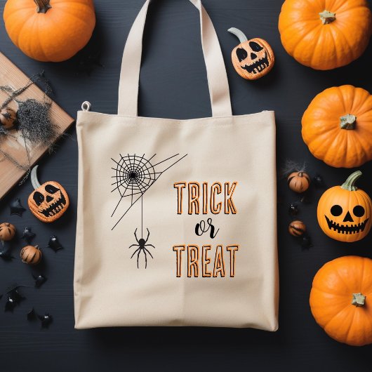 Halloween Spinnen Trick-or-Treat-Tas Tote Bag