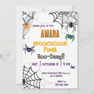 Halloween Spinnen Verjaardag Halloween Kaart