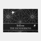 Halloween Spinnen Web Cobwebs Welkom Deurmat (Voorkant)