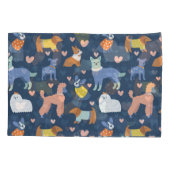 Halloween Spinnen Web: Naadloos Patroon Kussensloop (Achterkant)