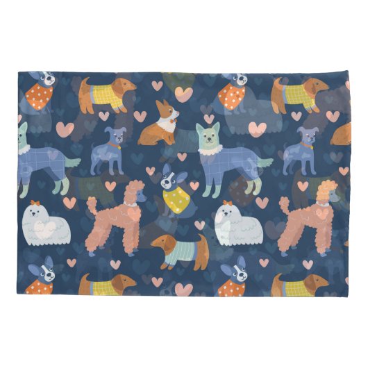 Halloween Spinnen Web: Naadloos Patroon Kussensloop (Achterkant)