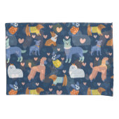 Halloween Spinnen Web: Naadloos Patroon Kussensloop (Voorkant)