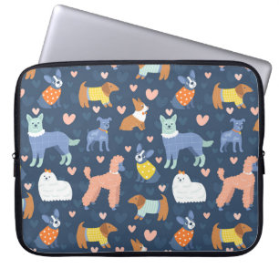 Halloween Spinnen Web: Naadloos Patroon Laptop Sleeve